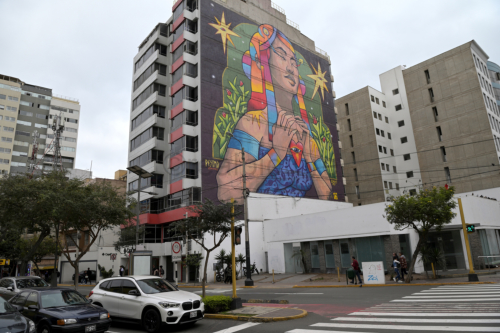 Kunstwerk in Lima